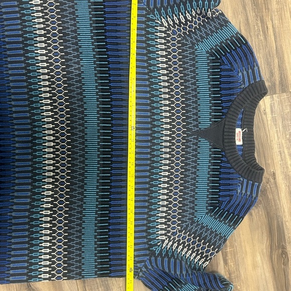 💗Mossimo Supply Co. Blue and Black Knit Sweater - Picture 3 of 3